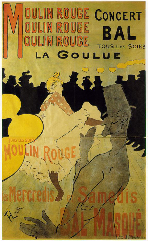 Toulouse Lautrec Moulin Rouge. henri moulin rouge poster